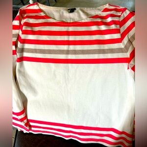 EUC JCREW sz M Striped Sweater pit2pit 20” length 24.5” super nice sweater top